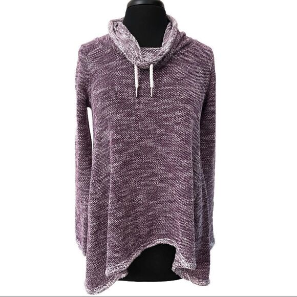 𝅺calvin Klein Sport Purple Cowl Neck Pullover Sz S - Picture 1 of 12
